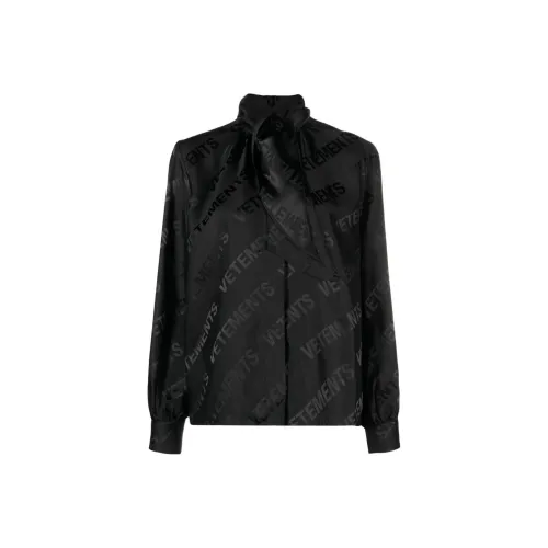 Vetements Черные Женские Рубашки
