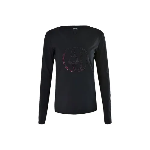 ARMANI JEANS Черные Женские Свитшоты