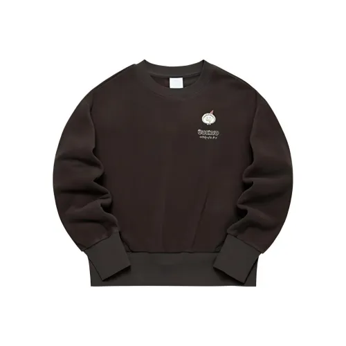 361° x XIAOLIUYA LIANMINGKUAN Свитшот Женский Темно-коричневый Кофейный