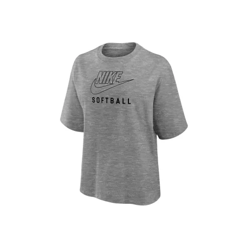 nike Swoosh FW24 T Рубашка Женская Серого цвета