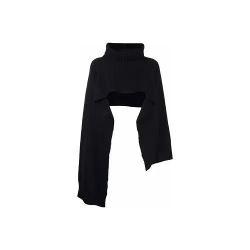 JIL SANDER Черный Женские Кашемировые Свитеры
