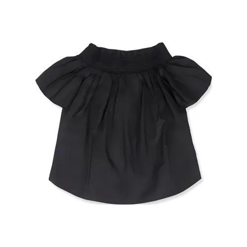 PINKO SS23 Буф-рукав Т-рубашка Женская Черная