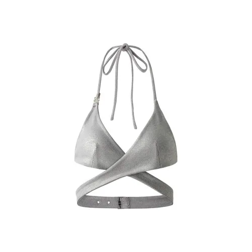 EverArcana Топ на бретелях Женская серебряная