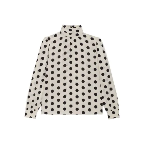 SAINT LAURENT Рубашка Женская Белая