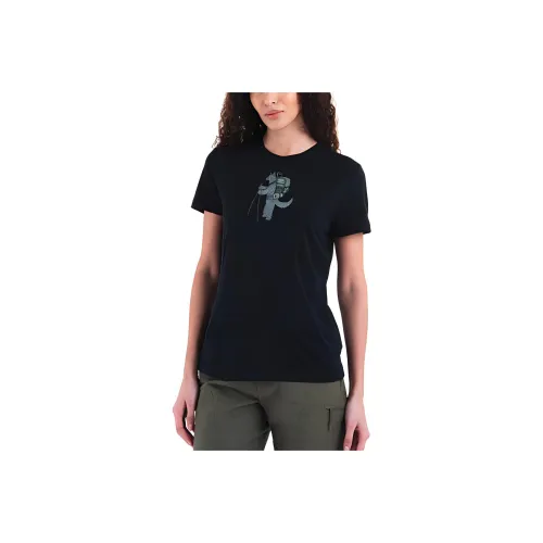 Icebreaker SS24 Быстросохнущая T-рубашка Женская Чисто черная