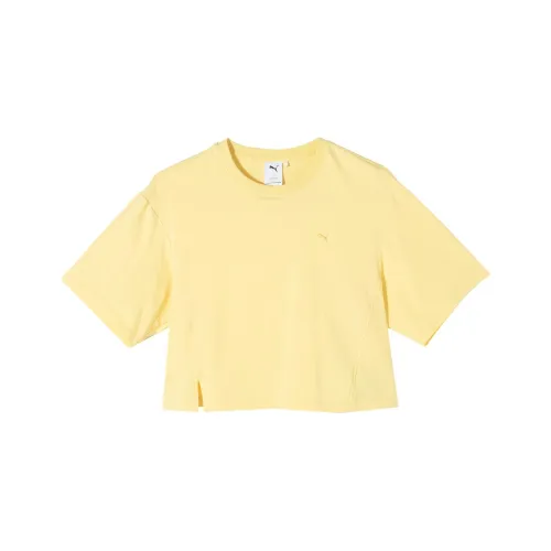 PUMA OWN THE SPOTLIGHT Желтые Женские Футболки