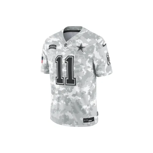 nike Dri FitNFL FW24 Ограниченный Micah Parsons Dallas Cowboys Salute To Service Регби Джерси Мужской Белый