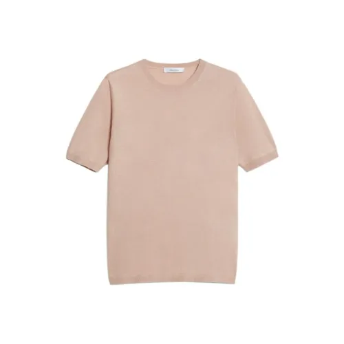 MaxMara Warren Collection Шелк And Кашемир Fine JUMPER Трикотаж Женский Розовый