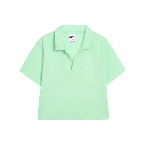 NIKE Sportswear Essentials series Паровой зеленый Женские Поло