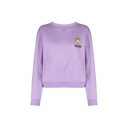 MOSCHINO Фиолетовые Женские Свитшоты