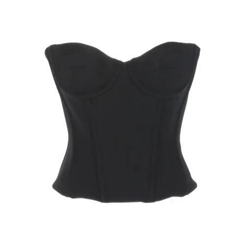 Balenciaga FW22 Без бретелей Топ Женский Черный