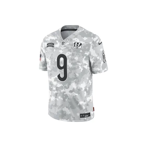 nike CincinnatiNFL FW24 JOE Burrow Регби Джерси Мужской Серый Белый