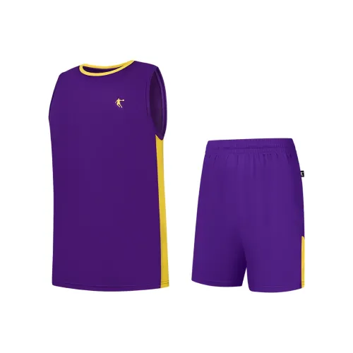 QIAODAN Баскетбольный костюм мужской спектральный фиолетовый