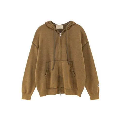 NO ONE ELSE Горчичный зеленый Унисекс Трикотаж