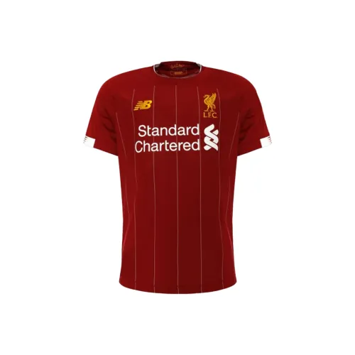 New Balance совместный бренд LIVERPOOL FC Взрослый 2019 20 SS Домашняя футболка Футбол Джерси Мужской Красный