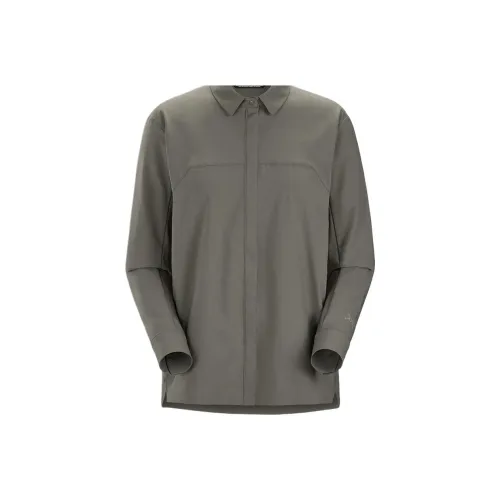 Arcteryx SKYLINE series Klemtu UV Рубашка Женские с рельефом Травяной зеленый