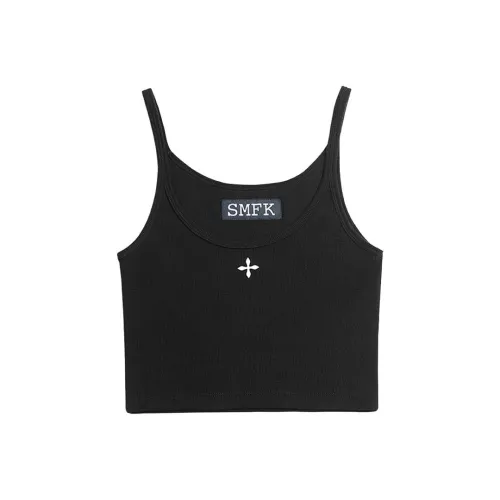 SMFK Топ на бретелях Женский Полуночный Черный