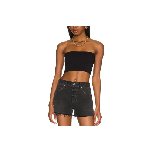 FREE PEOPLE Без бретелек Топ Женский Черный