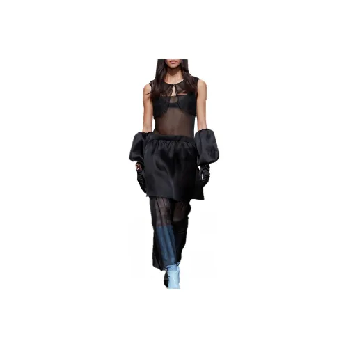 CHANEL 24 Spring New Arrivals Шифоновая рубашка Женская Черная