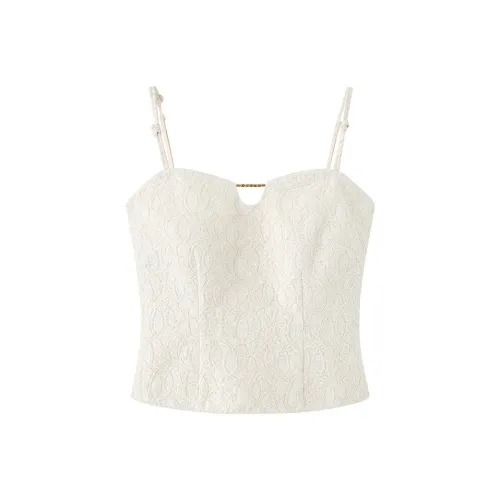 Luqingyi Топ на бретелях Женский Нитка Бусины