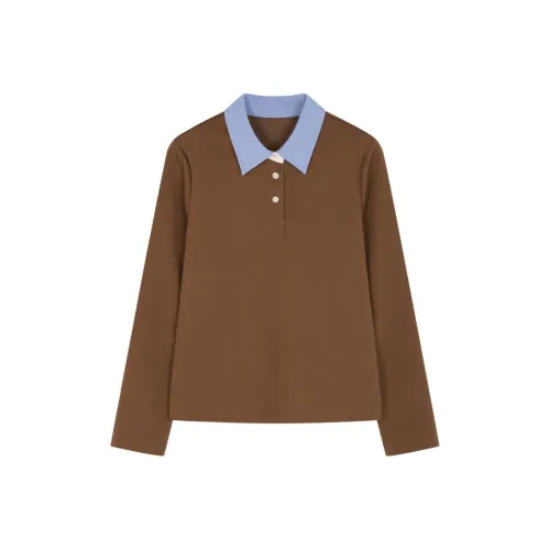 IHIMI Свитшот Женский Кофейный