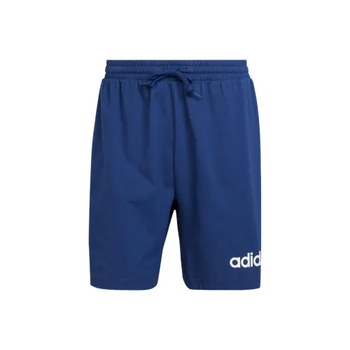 Adidas Essentials Linear Шорты Повседневные шорты Мужские Темно-синий Белый