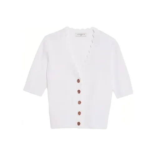 SANDRO Белый Женские Трикотаж