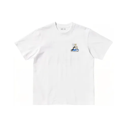 UNIQLO Detective Conan Co Branded Белая Унисекс Футболка