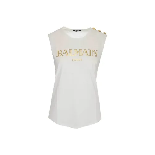 BALMAIN Белые Женские Футболки