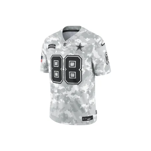nike Dri FitNFL FW24 Ограниченный CeeDee Lamb Dallas Cowboys Salute To Service Регби Джерси Мужской Белый