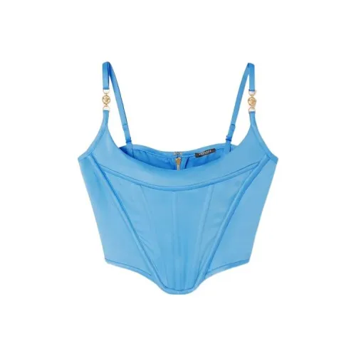 VERSACE Синие Женские Камисоли