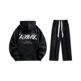 Set (Black Fleece-Lined + Black Jeans)  
Комплект (Черный с флисовой подкладкой + Черные джинсы)