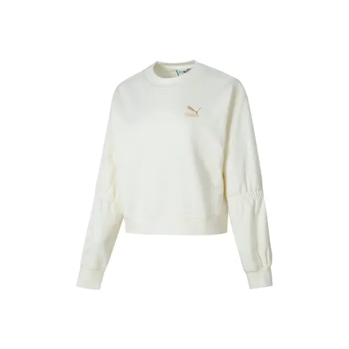 PUMA CLASSICS Белые Женские Толстовки