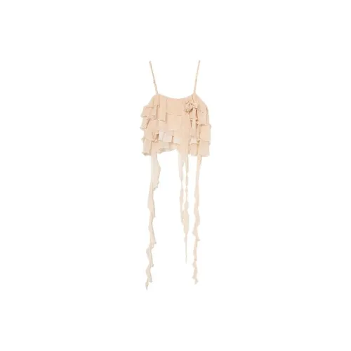 YITOUAGUA Хаки Женские Топы