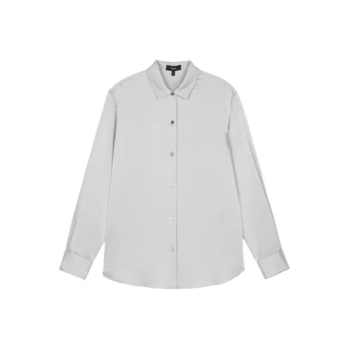 Theory Silvery Белые Женские Рубашки