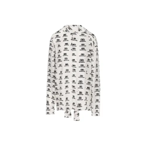 Balenciaga SS23 Рубашка Обычный крой Женская Белая