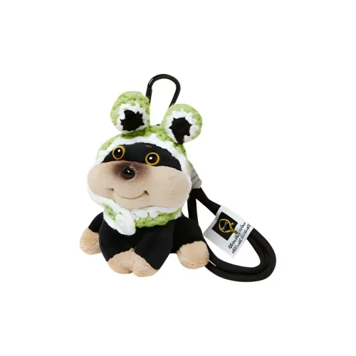 Narandu Плюшевый Сплав Брелок для ключей Сумка Аксессуар Женский Зеленый Большой Глаз Лягушка Кролик Пчелка Собака