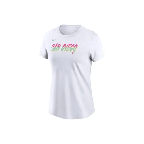 nike T-рубашка Женская Белая SAN DIEGO PADRES