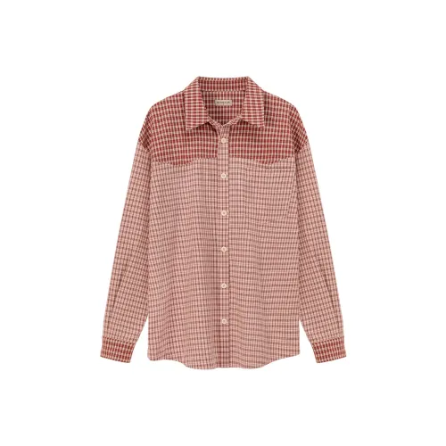 NO ONE ELSE Розовая клетка Женские Рубашки