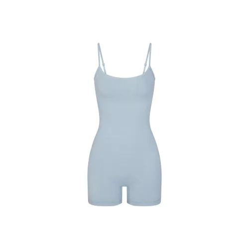 SKIMS Outdoor CAMI ONESIE Комбинезон Женская Джинсовый Деним