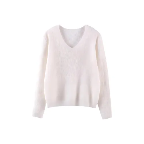 MAIGRE SIMHAT Кашемир Свитер Женский Белый