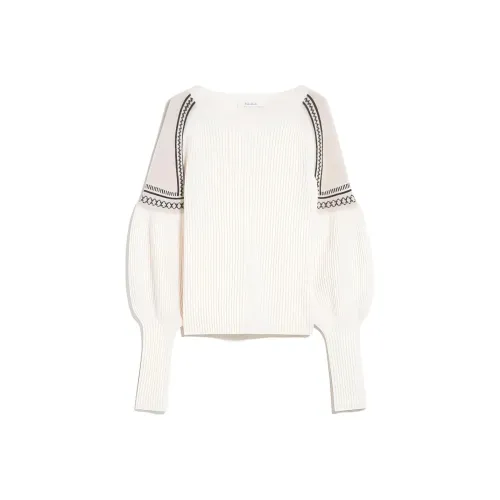 MaxMara Белый Женские Кашемировые Свитеры