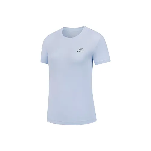 QIAODAN Прозрачный синий Женские футболки