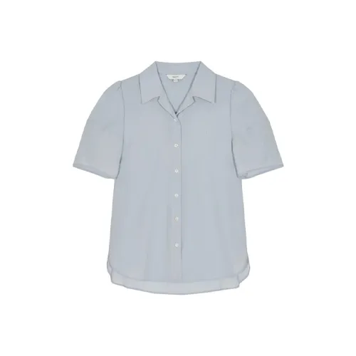 HAZZYS Короткий рукав рубашка женская светло-синяя