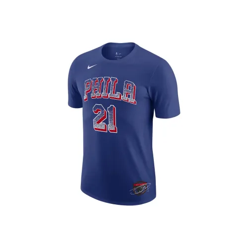 Nike x NBA Philadelphia 76ers T-Shirt Мужской Rush Blue