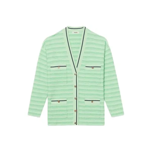 SANDRO Зеленый Женские Трикотаж