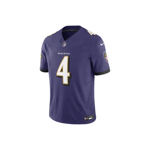 nike Dri FitNFL FW24 Zay Flowers Baltimore Ravens Футбол Джерси Мужской Фиолетовый