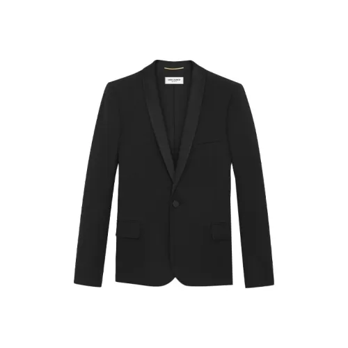 SAINT LAURENT Бизнес-костюм пальто женское черное