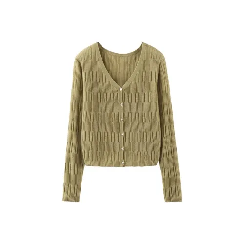 MAIGRE SIMHAT Кашемир Свитер Женские Lark Зеленый