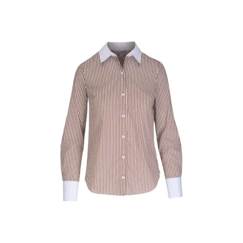 Veronica Beard SS24 Рубашка Женская Коричневая